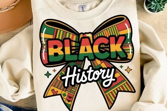 Celebrate Heritage with Black History Bow PNG Art