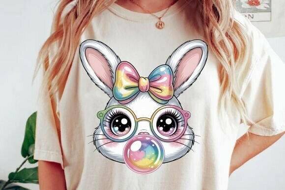 Cute Easter Bunny PNG for Creative Projects