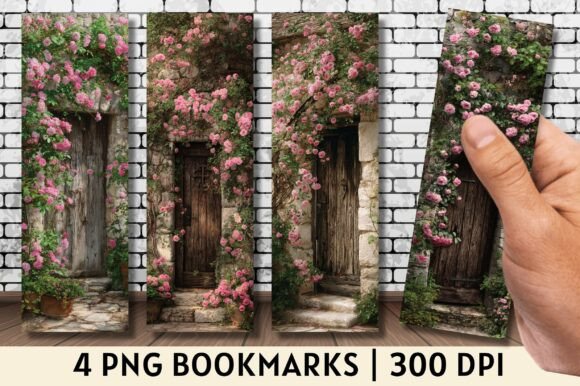 Enhance Your Reading Experience with the Rustic Pink Rose Floral Door Bookmark