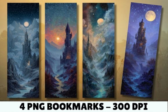 Enhancing Your Reading Experience with the Night Fantasy Castle Full Moon Bookmark