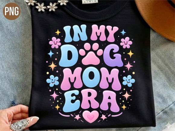 Evaluating the In My Dog Mom Era Retro Groovy PNG for Creative and Commercial Use