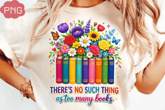 Exploring the Faux Yarn Floral Bookish Sublimation PNG for Custom Apparel and Crafts