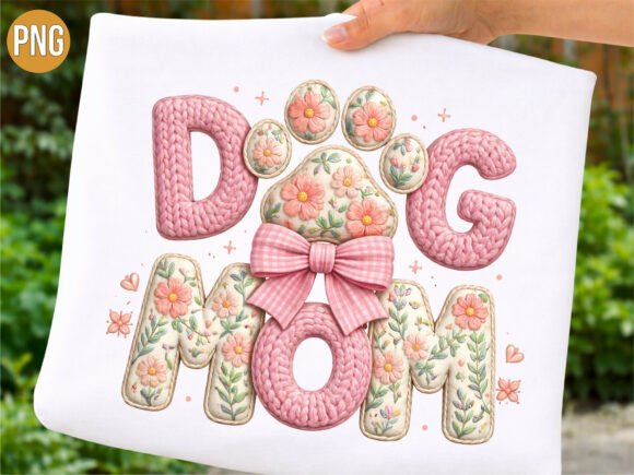 Mastering the Pink Knit Dog Mom Paw Flowers PNG for Professional Print Results
