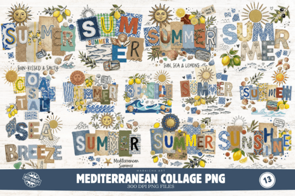 Unlocking Creative Potential: A Guide to Mediterranean Collage PNG Sublimation