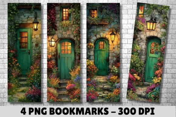 Unlocking the Charm of a Cozy Fairy Tale Cottage Door Bookmark for Your Creative Projects